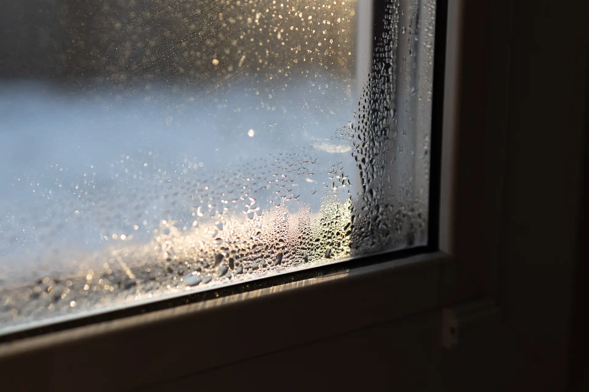 Condensation et humidité sur une fenêtre, facteur de risque pour le bois